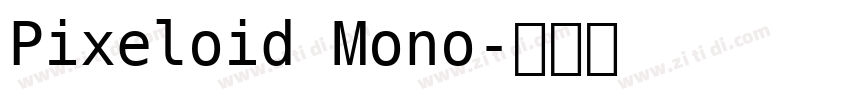 Pixeloid Mono字体转换